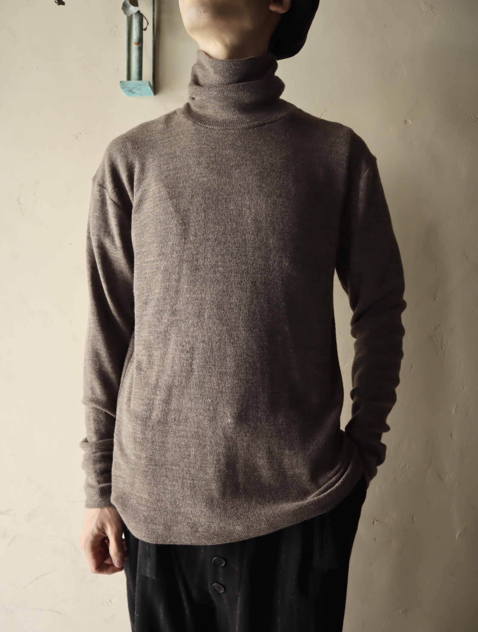 製品 meer. メーア Rib Turtle Knit ベージュ | www.butiuae.com