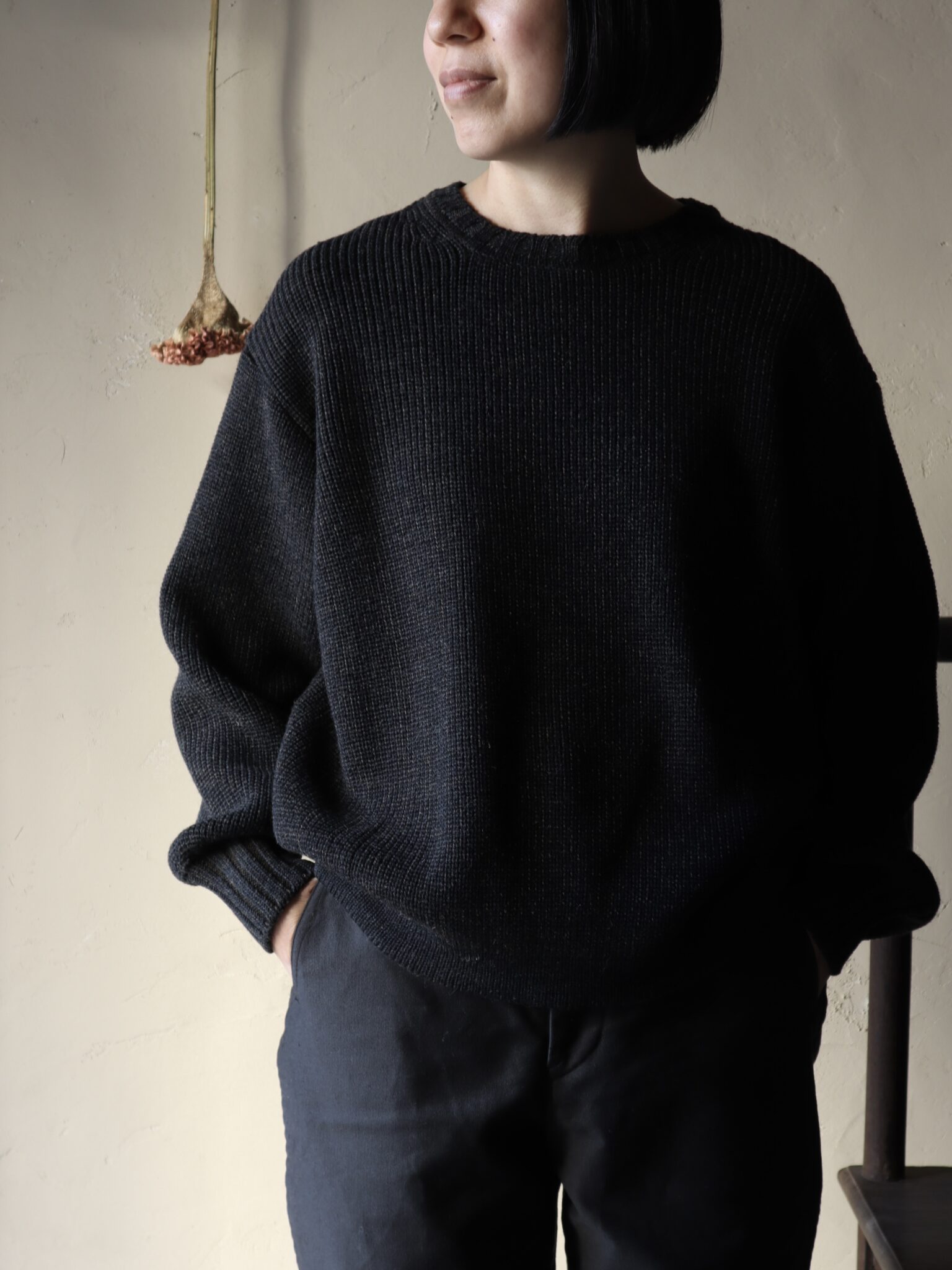 再入荷” SONNE Knit Pullover (RAW UMBER/UNISEX) −Bulgaria Highland