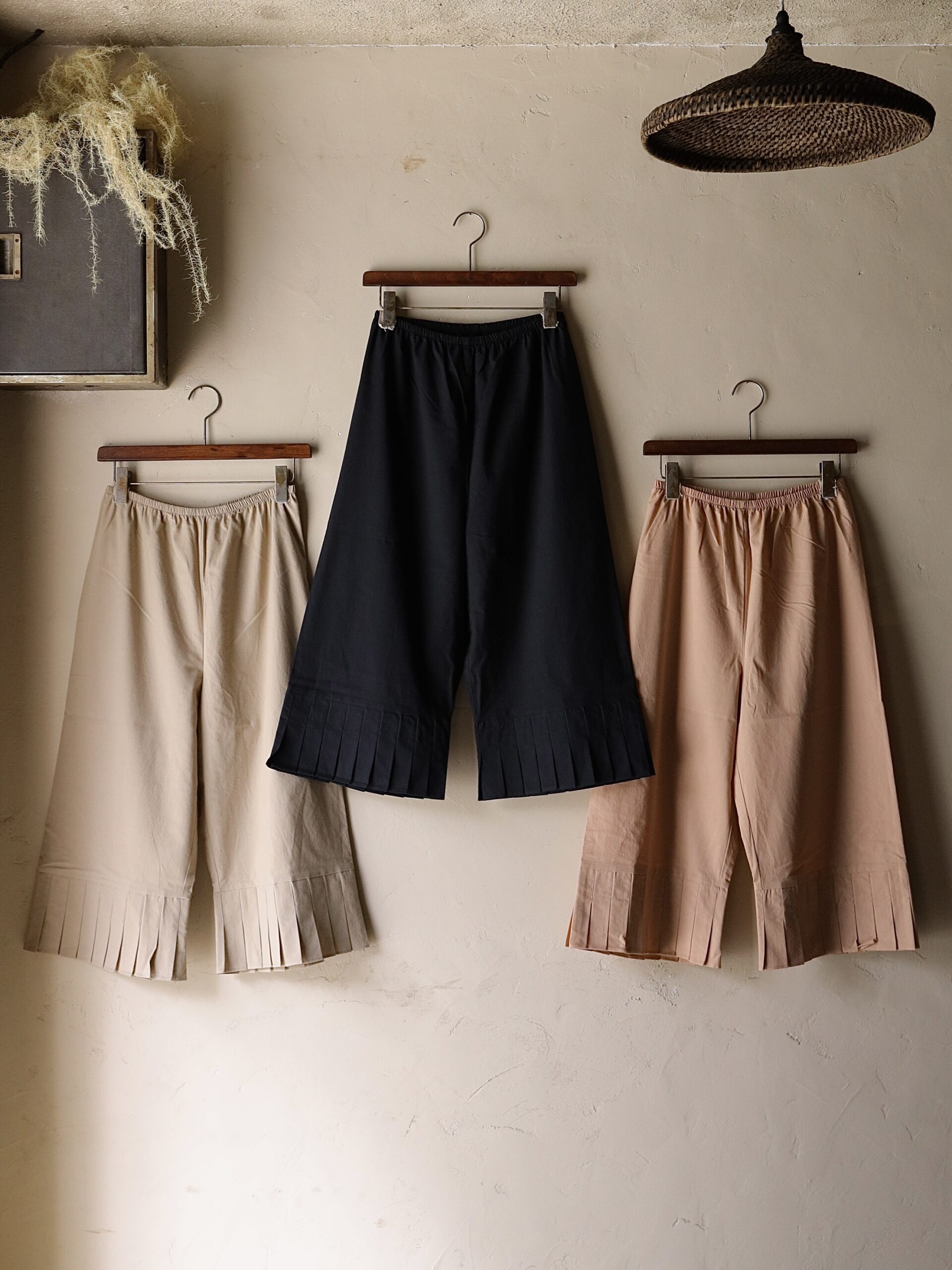 フルッターパンツ (3 colors) −Brushed Smooth Cotton− | mienisi